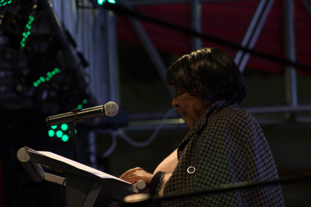 BULAWAYO Provincial Affairs minister Eunice Sandi Moyo gives her key note speech